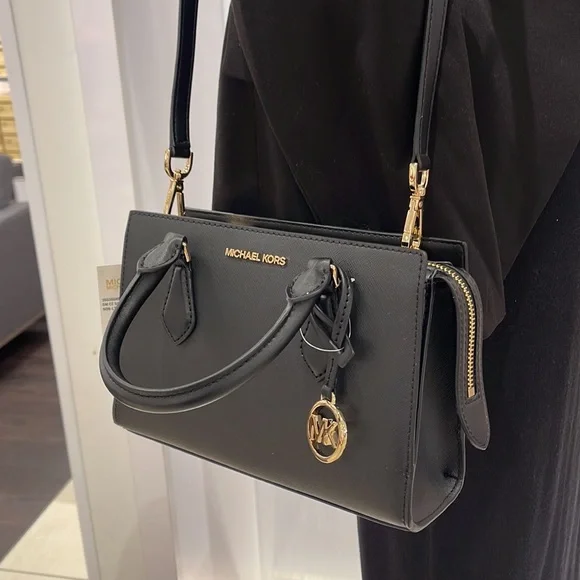 Michael Kors Sheila Small Center Zip Satchel Shoulder Crossbody Bag Non Leather - Picture 6 of 16